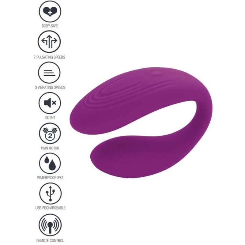 XOCOON - VIBRATORE DI COPPIA BOUND LOVE VIOLA XOCOON