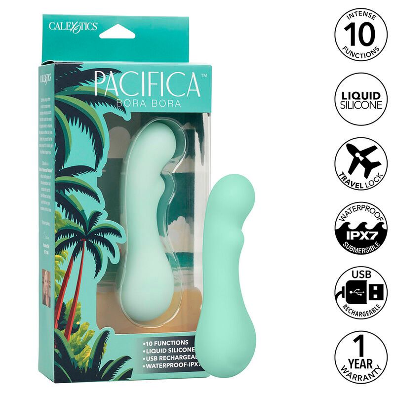 CALEXOTICS - PACIFICA BORA BORA STIMOLATORE PUNTO G 10 VIBRAZIONI AQUA CALEXOTICS