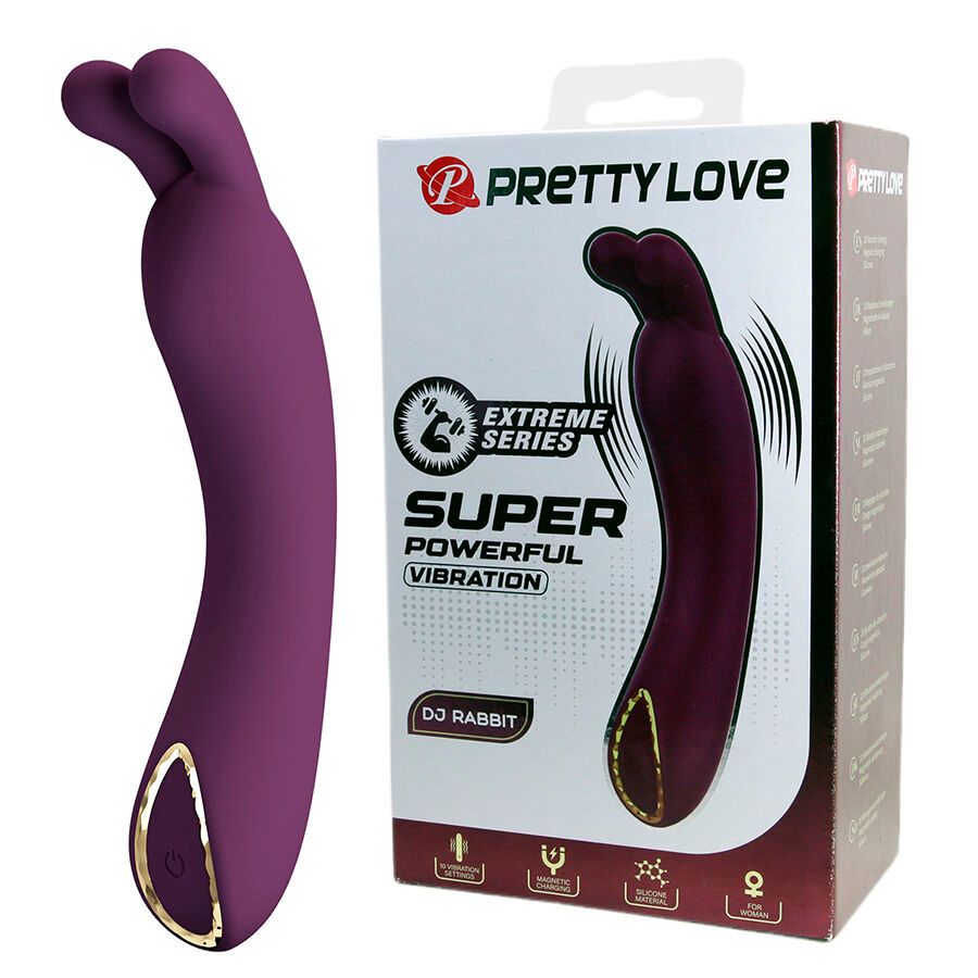PRETTY LOVE - DJ RABBIT VIBRATORE PUNTO G VIOLA HIGH TECH