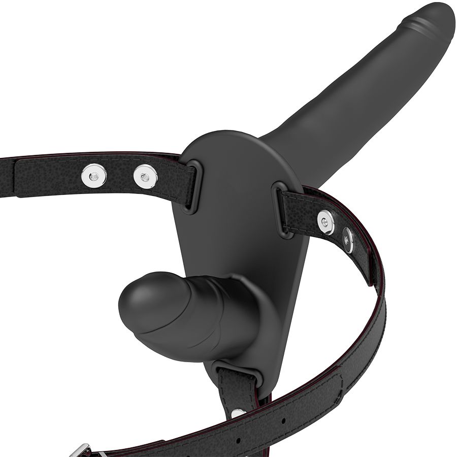 FETISH SUBMISSIVE HARNESS - DOPPIA PENETRAZIONE NERA FETISH SUBMISSIVE HARNESS
