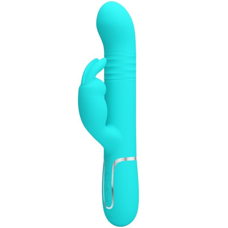 PRETTY LOVE - PERLE VIBRATORE COALE RABBIT VERDE ACQUA HIGH TECH