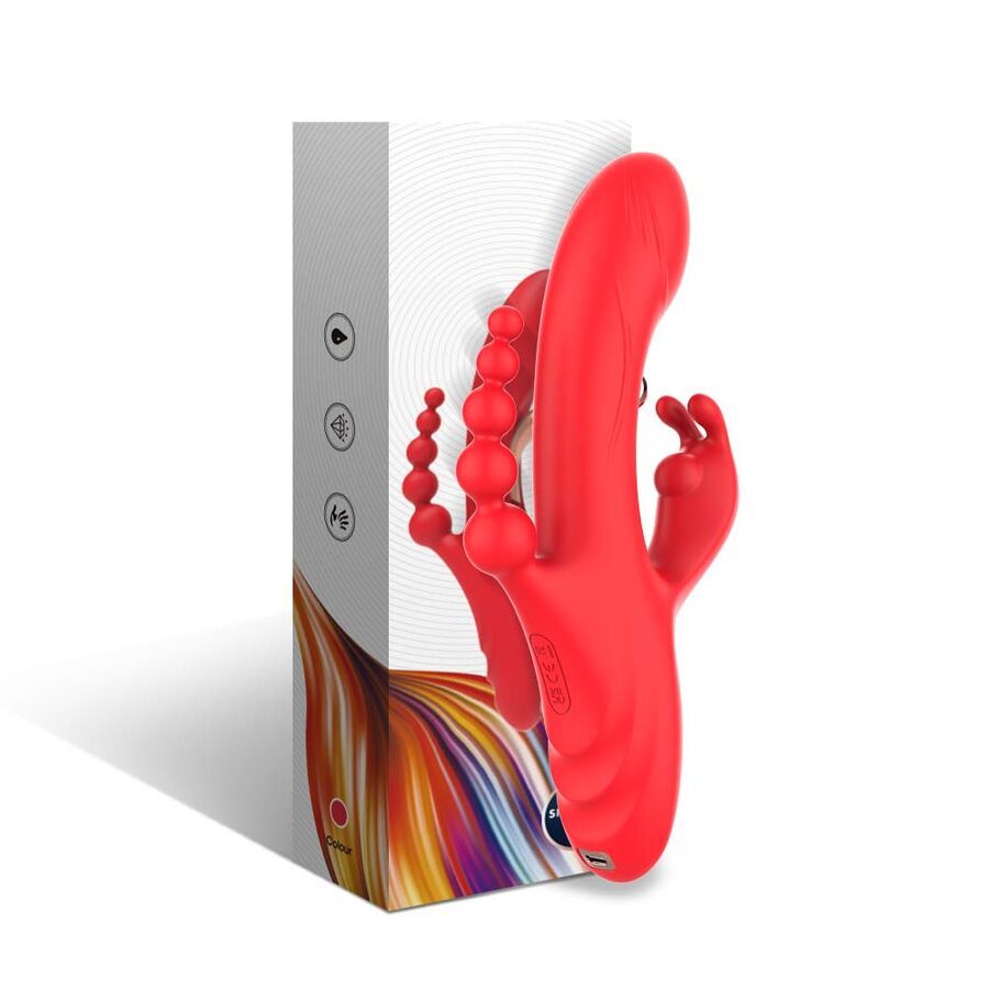 ARMONY - VIBRATORE STIMOLATORE PUNTO G E CLITORIDE ROSSO ARMONY VIBRATORS