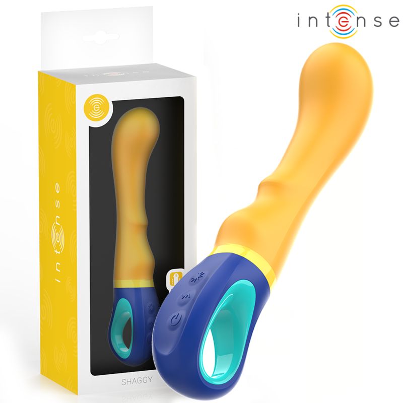 INTENSO - VIBRATORE PUNTO G SHAGGY GIALLO INTENSE HIGH TECH