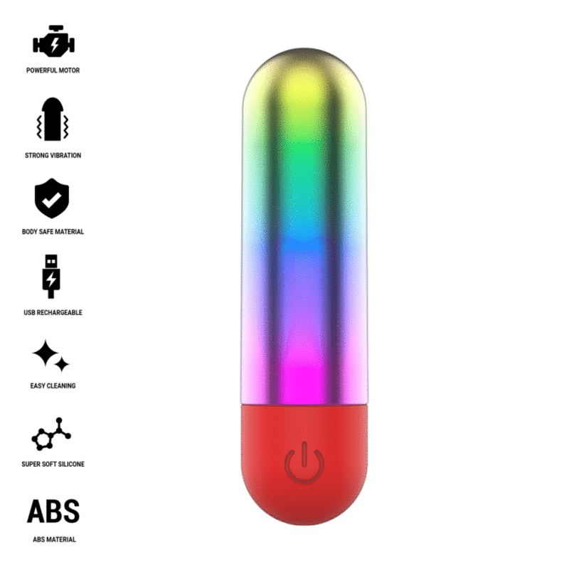 INTENSE - DEBBIE PROIETTILE VIBRANTE PER CLITORIDE RAINBOW INTENSE FUN TOYS