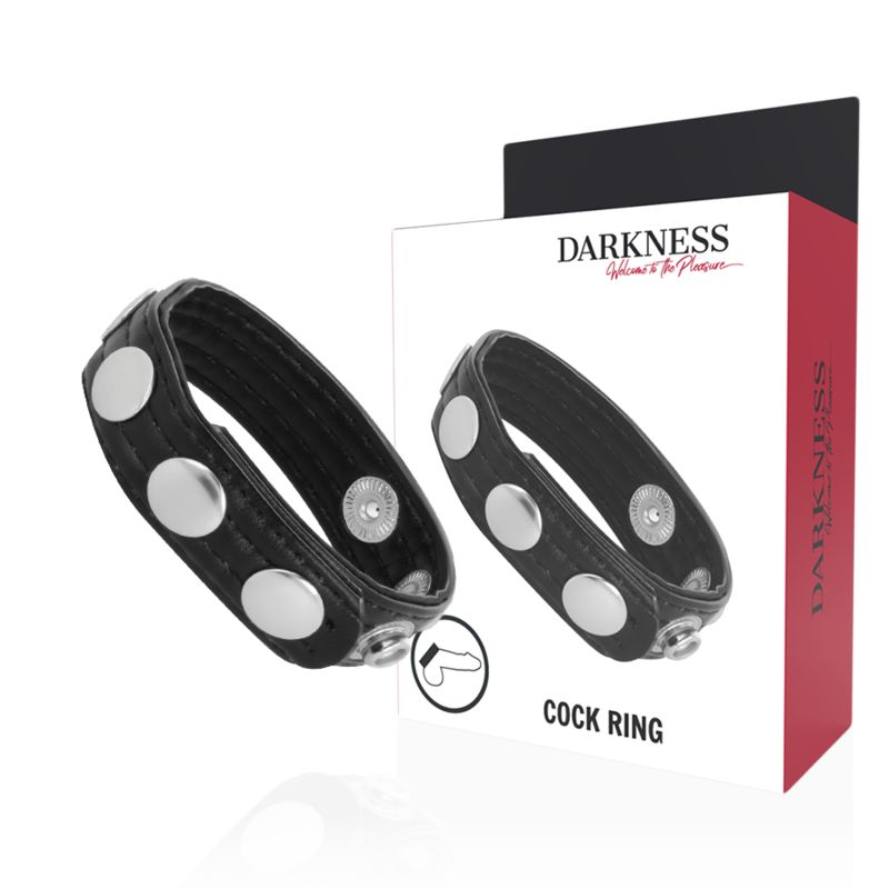 DARKNESS - ANELLO DI EREZIONE IN PELLE DARKNESS SENSATIONS