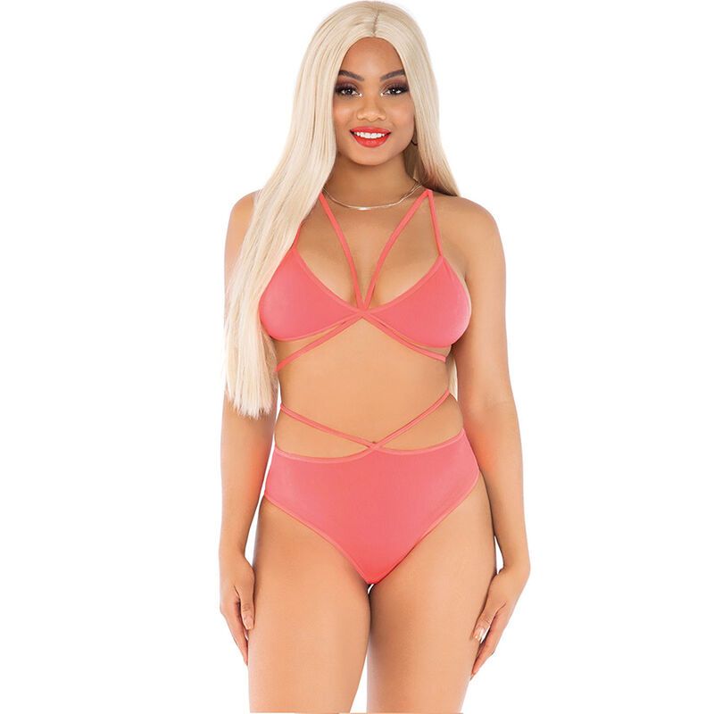 LEG AVENUE - TOP E SLIP CORALLO CON SPALLINE LEG AVENUE SETS