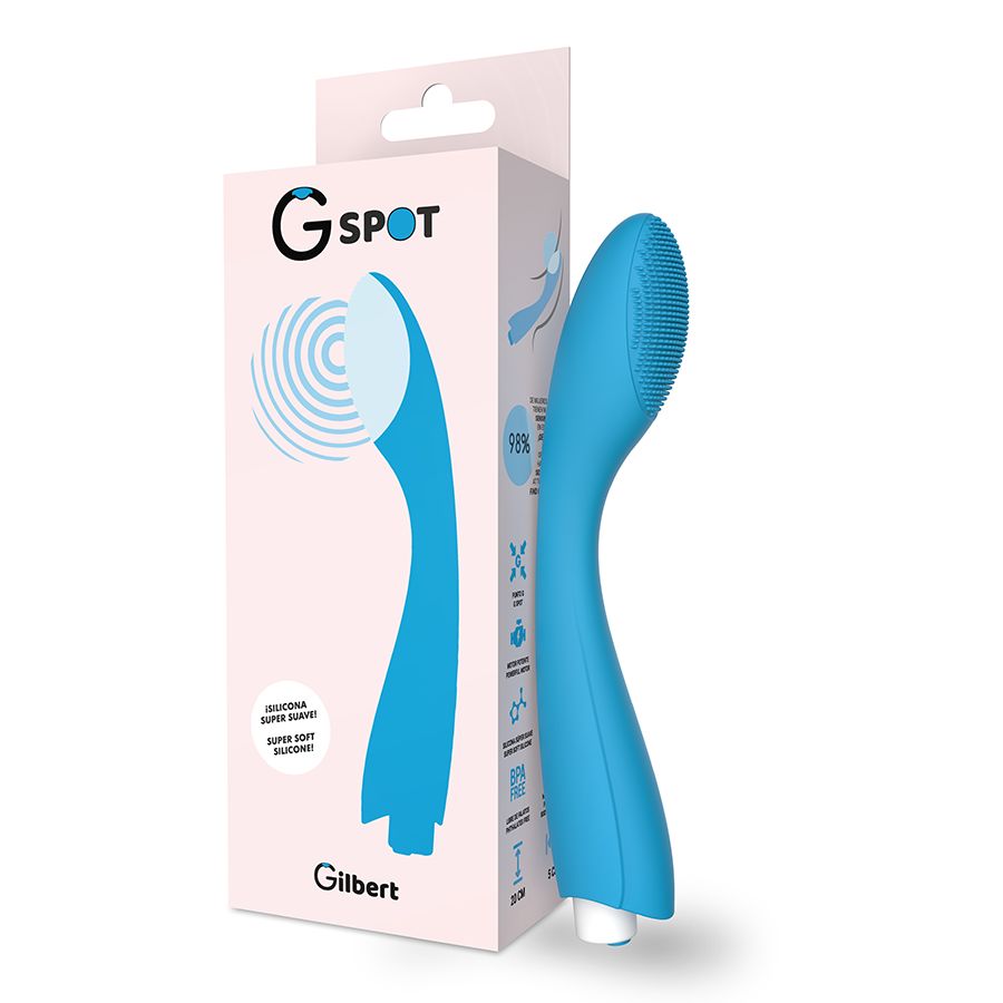 G-SPOT - VIBRATORE  GYLBERT BLU TURCHESE G-SPOT