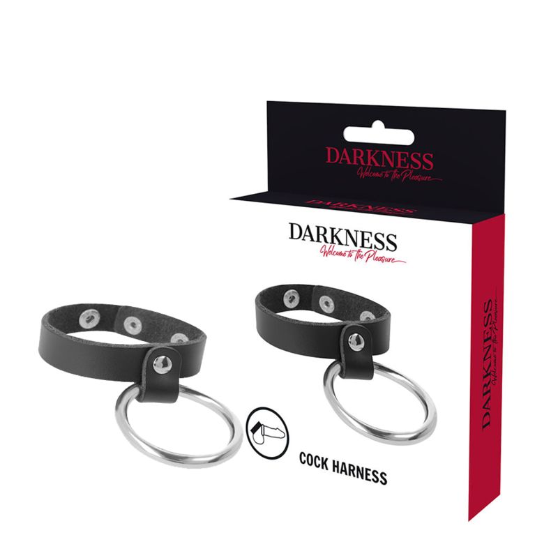 DARKNESS - ANELLO IN METALLO PER PENE E TESTICOLI DARKNESS BONDAGE