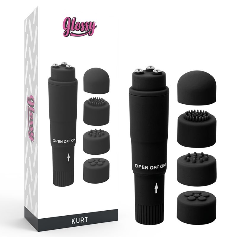 GLOSSY - MASSAGGIATORE TASCABILE KURT NERO GLOSSY
