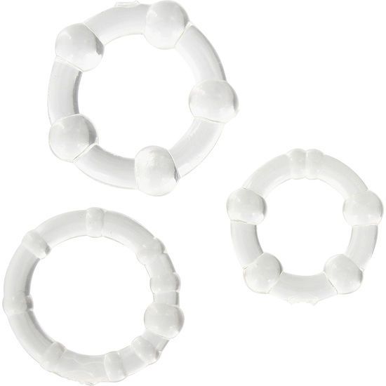 SEVEN CREATIONS - SET DI TRE ANELLI PER PENE TRASPARENTI SEVEN CREATIONS