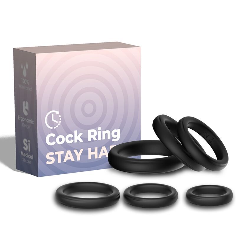 ARMONY - ANELLI DI CHIUSURA IN SILICONE NERO ARMONY FOR HIM