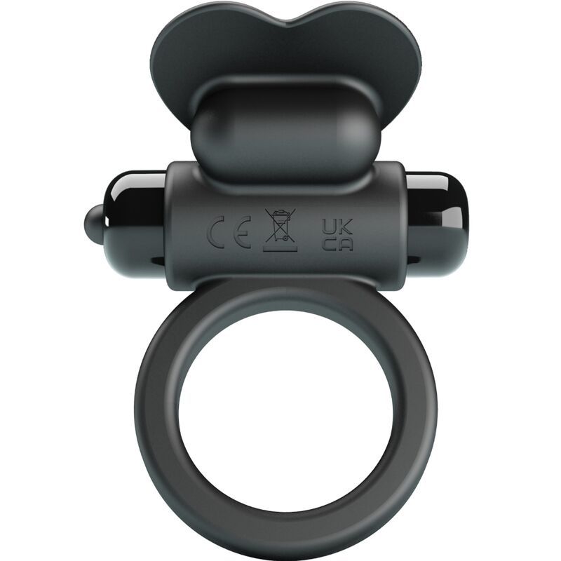PRETTY LOVE - DEBONAIRE ANELLO VIBRANTE CONIGLIO 10 VIBRAZIONI NERO FOR HIM