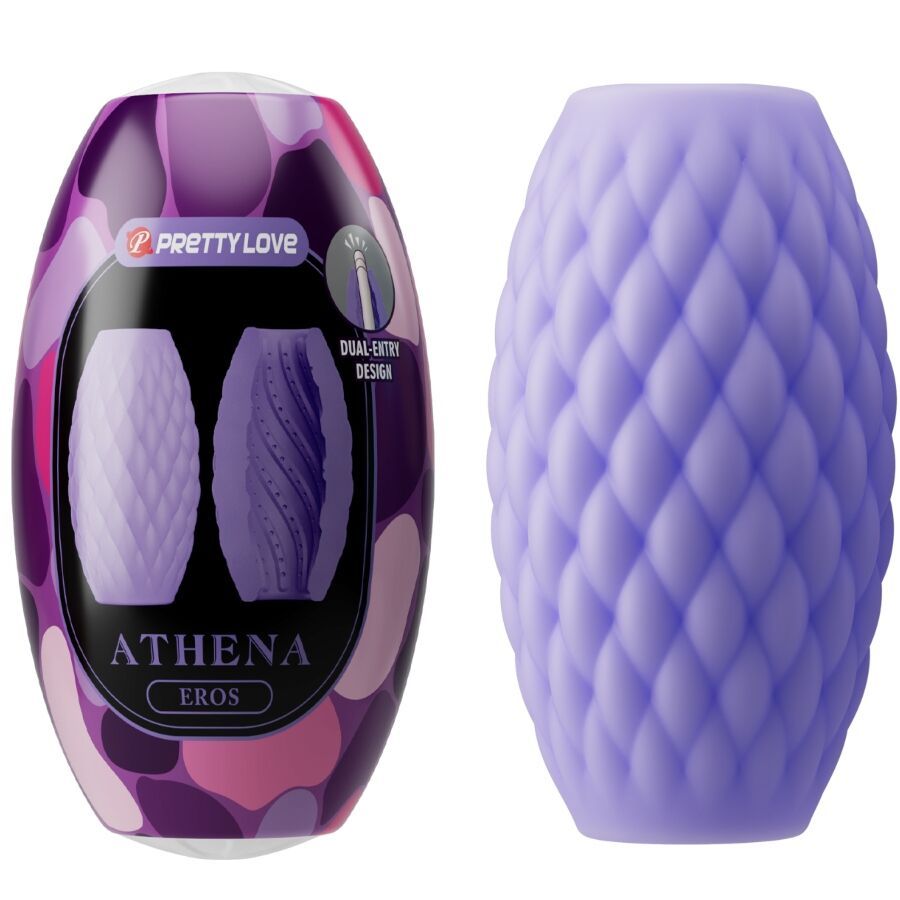 PRETTY LOVE - ATHENA EROS SILICONE MASTURBATORE MASCHILE VIOLA BODIES &amp; MASTURBATORS