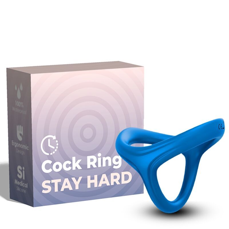ARMONY - ANELLO TRESOR DOPPIO IN SILICONE BLU ARMONY FOR HIM