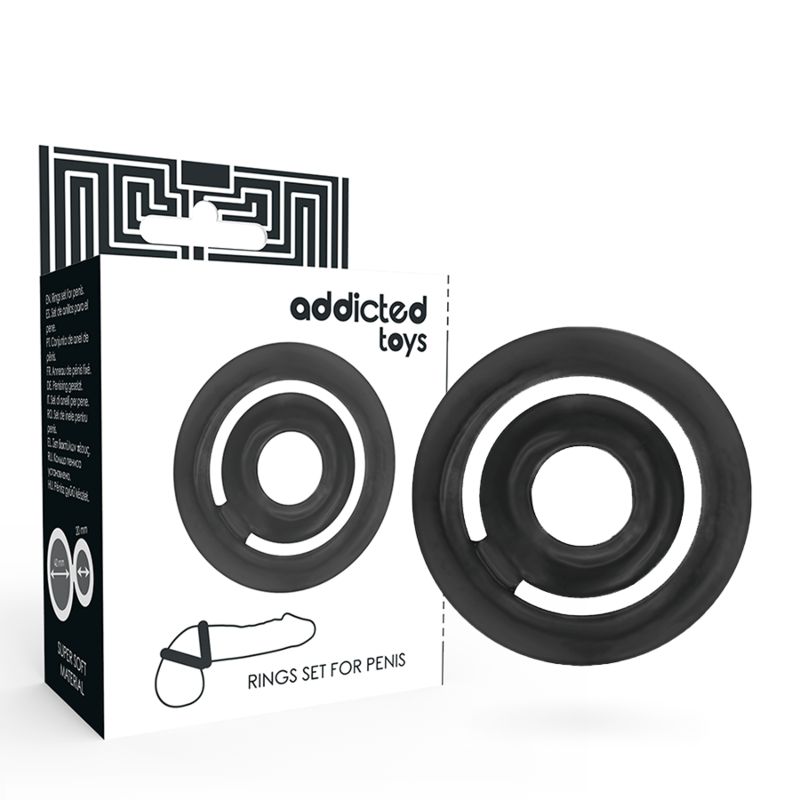 ADDICTED TOYS - POTENZ- C-RING PENE NERO ADDICTED TOYS