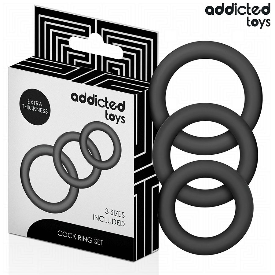 ADDICTED TOYS - SET DI ANELLI IN SILICONE MODELLO 1 ADDICTED TOYS