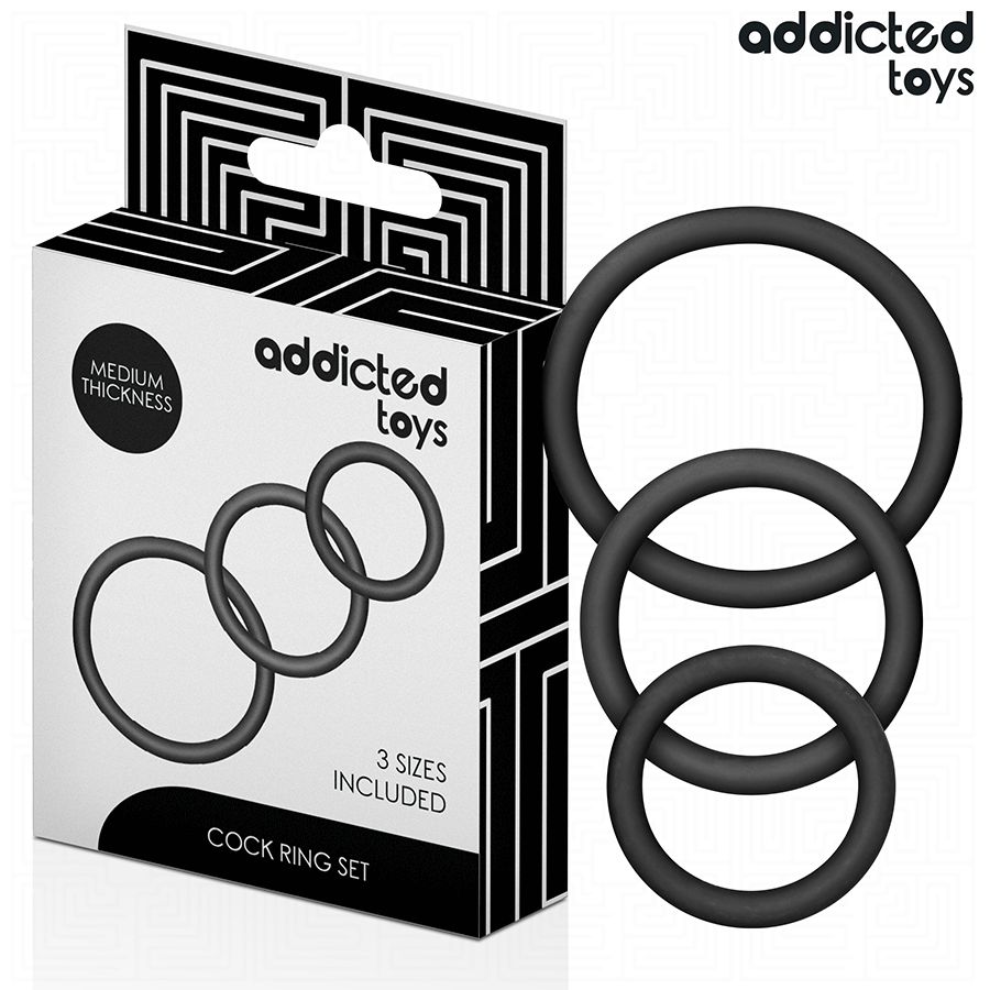 ADDICTED TOYS - SET DI ANELLI IN SILICONE MODELLO 2 ADDICTED TOYS
