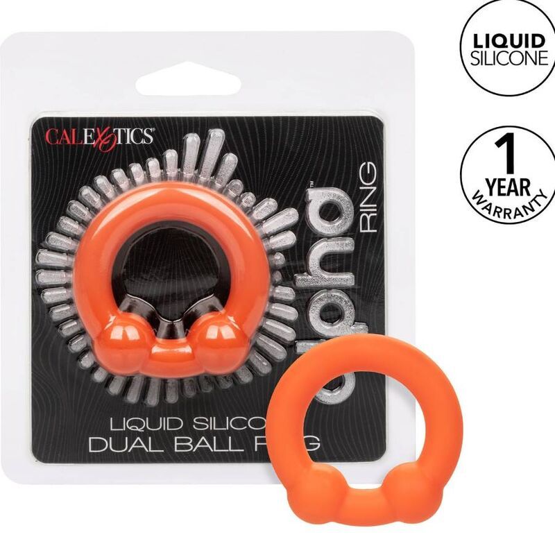CALEXOTICS - ALPHA ANELLO DUAL BALL ARANCIONE CALEXOTICS