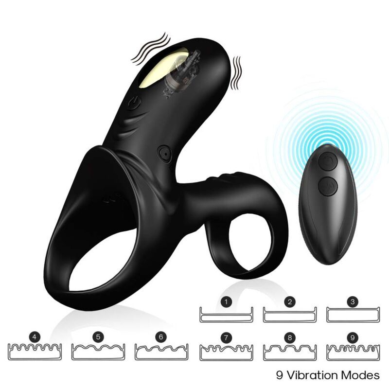 ARMONY - ANELLO VIBRATORE DOPPIO RANGER PER COPPIA NERO ARMONY FOR HIM