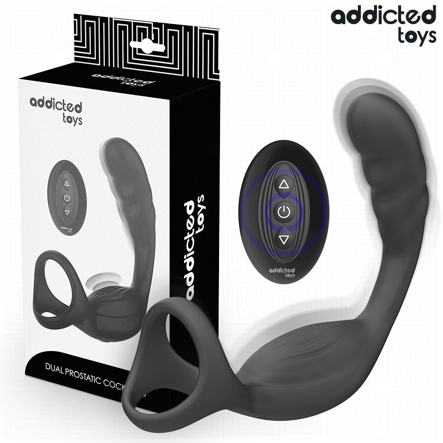 ADDICTED TOYS - ANELLO PER IL PENE PROSTATICO DOPPIO CON TELECOMANDO ADDICTED TOYS