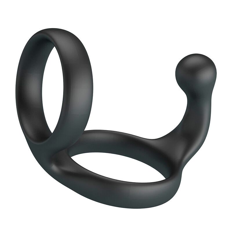 CRAZY BULL - ANELLO DOPPIO PER PENE E TESTICOLI FLORIAN NERO CRAZY BULL