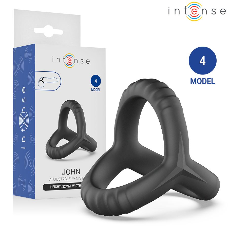 INTENSE - JOHN ANELLO PER PENE TRIPLO REGOLABILE MODELLO 4 INTENSE FOR HIM