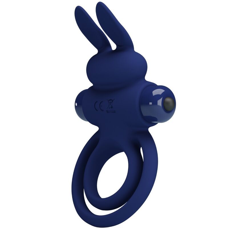 PRETTY LOVE - DAREY DOPPIO ANELLO VIBRANTE CONIGLIO BLU FOR HIM