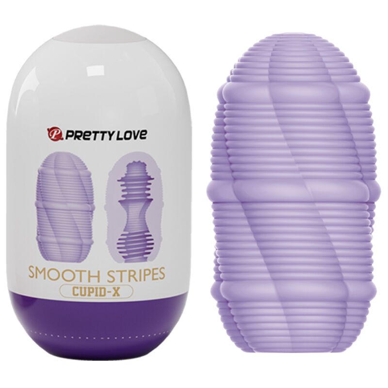 PRETTY LOVE - UOVO MASTURBATORE CUPIDO A STRISCE LISCE BODIES &amp; MASTURBATORS