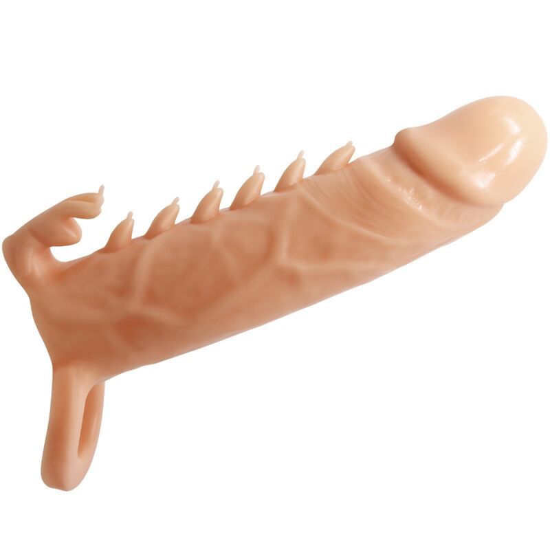 PRETTY LOVE - EMMIT GUAINA PER PENE + STIMOLATORE PER CLITORIDE FLESH FOR HIM