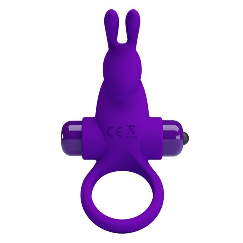 PRETTY LOVE - ANELLO VIBRATORE I CONIGLIO PER PENE VIOLA FOR HIM