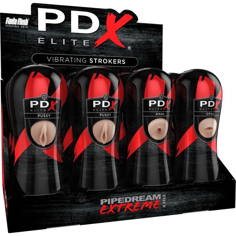PDX ELITE - SET STROKER 12 UNIT: 6X VAGINA, 3X ANO, 3X BOCCA PDX ELITE