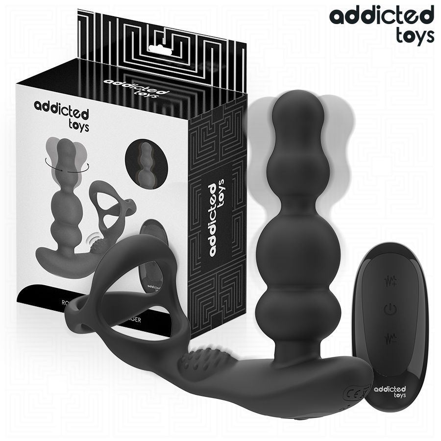 ADDICTED TOYS - MASSAGGIATORE PROSTATICO ROTANTE CON TELECOMANDO ADDICTED TOYS