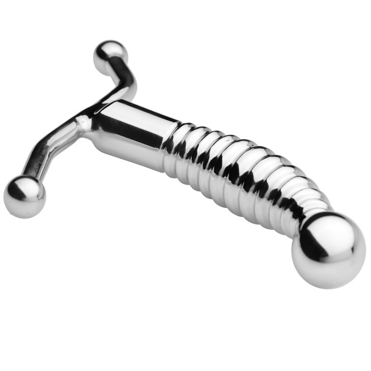 METAL HARD - MASSAGGIATORE PROSTATICO IN ACCIAIO METAL HARD