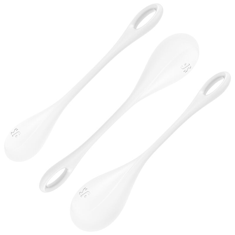SATISFYER - SET DA ALLENAMENTO YONI POWER 1 BIANCO SATISFYER BALLS