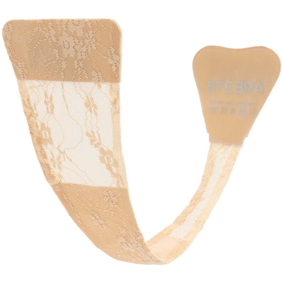 BYE-BRA - TANGA ADHESIVO ENCAJE BEIGE TALLA ÚNICA BYE BRA - UNDERWEAR