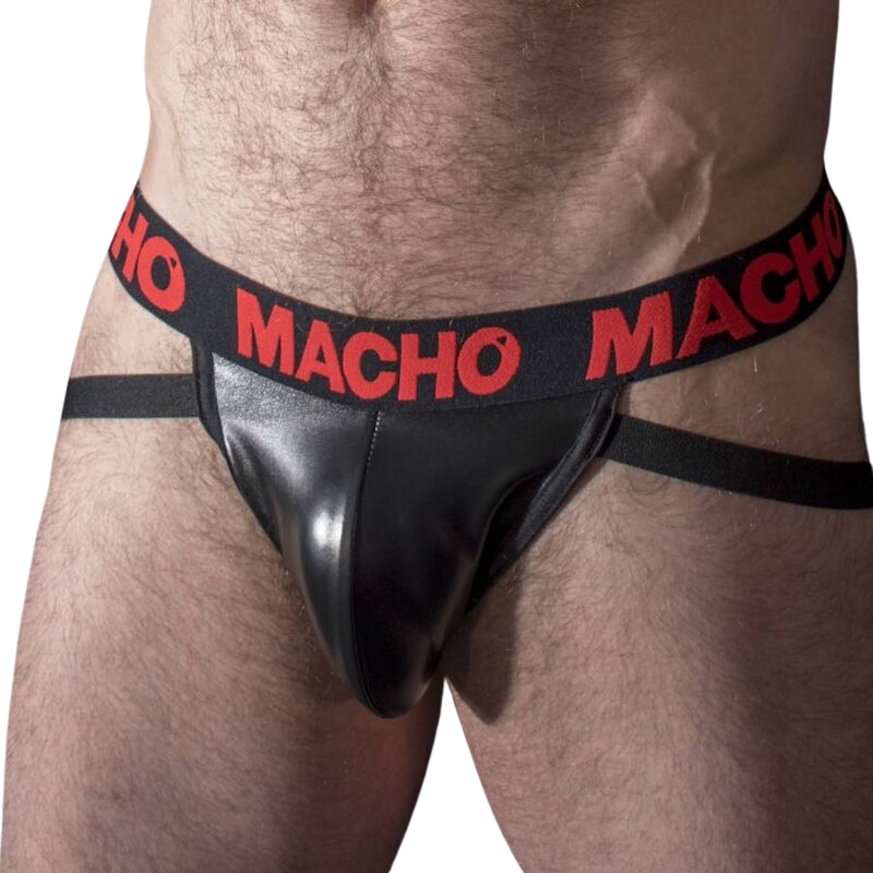 MACHO - MX25RC JOCK ROSSO PELLE L MACHO UNDERWEAR