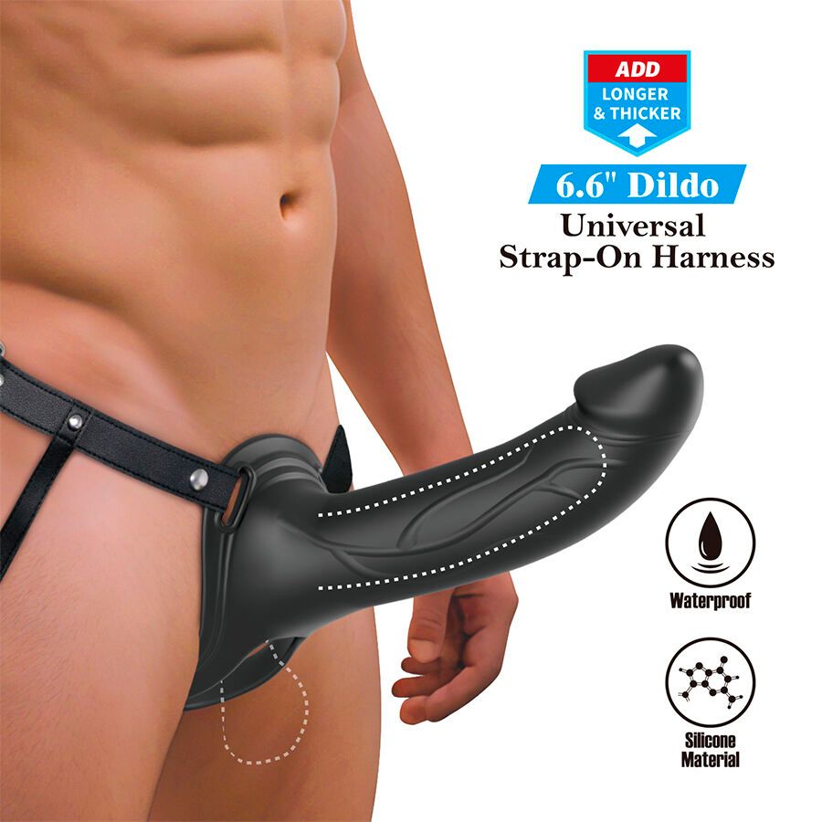 PRETTY LOVE - LANDON NERO VIBRANTE STRAP-ON HARNESS COLLECTION