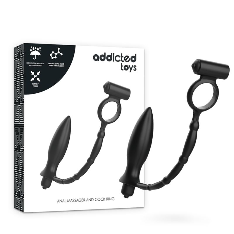 ADDICTED TOYS - PLUG ANALE CON ANELLO VIBRANTE ADDICTED TOYS
