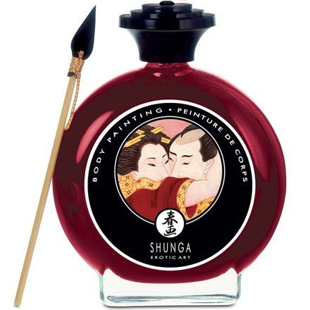 SHUNGA - BODY PAINTING CON FRAGOLA E CAVA SHUNGA MASSAGE CREAM