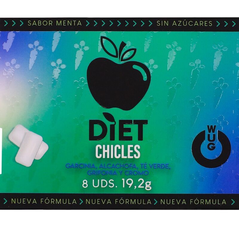 WUG Diet - Controllo dell'appetito e riduzione degli spuntini BLISTER 8 UNITÀ WUG GUM