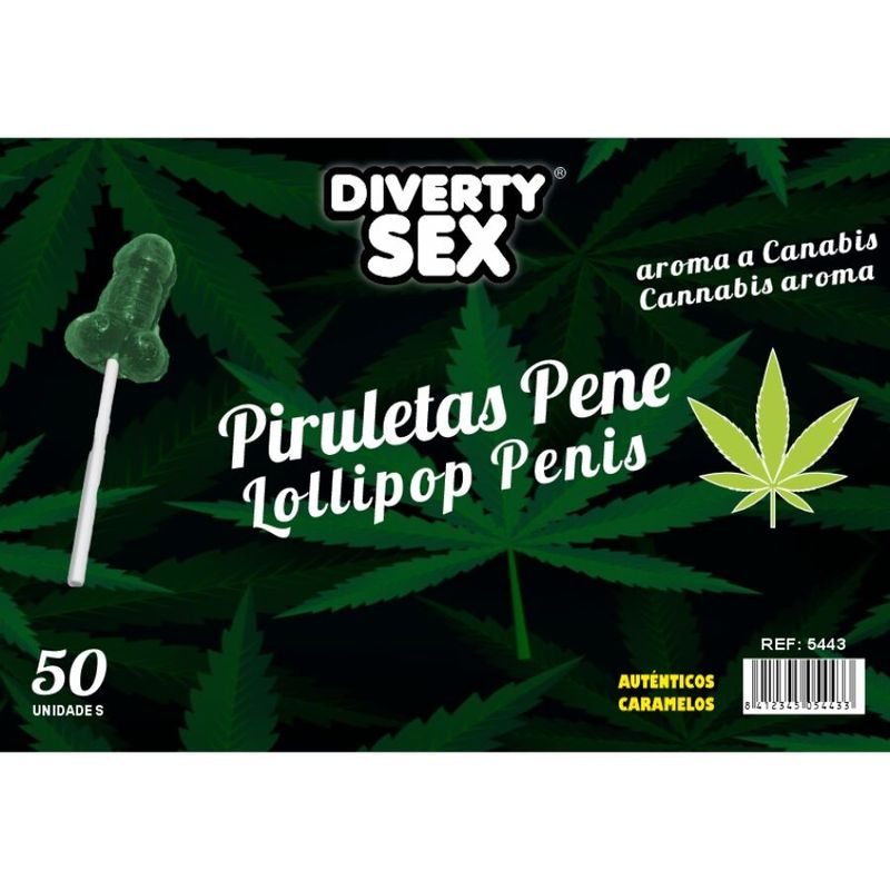 DIABLO GOLOSO - 50 LECCA-LECCA A FORMA DI PENE AROMA DI CANNABIS DIABLO GOLOSO DIABLO GOLOSO - 50 LECCA-LECCA A FORMA DI PENE AROMA DI CANNABIS DIABLO GOLOSO