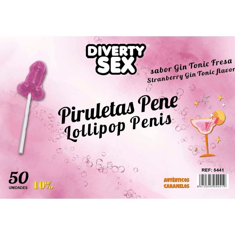 DIABLO GOLOSO - 50 LECCA-LECCA A FORMA DI PENE GIN TONIC GUSTO FRAGOLA 10% ALCOOL DIABLO GOLOSO DIABLO GOLOSO - 50 LECCA-LECCA A FORMA DI PENE GIN TONIC GUSTO FRAGOLA 10% ALCOOL DIABLO GOLOSO