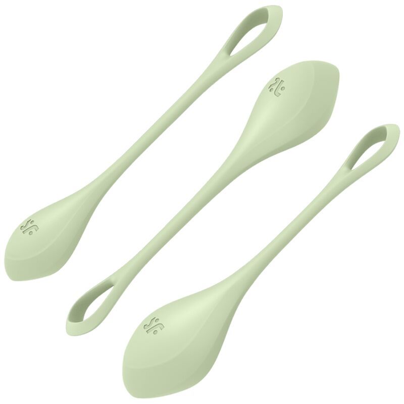 SATISFYER - SET DA ALLENAMENTO YONI POWER 2 VERDE SATISFYER BALLS