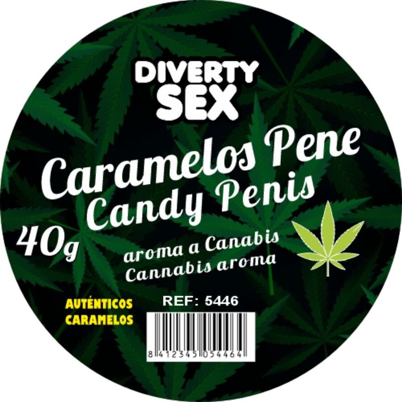DIABLO GOLOSO - 20 CARAMELLE PER PENE AROMA CANNABIS DIABLO GOLOSO