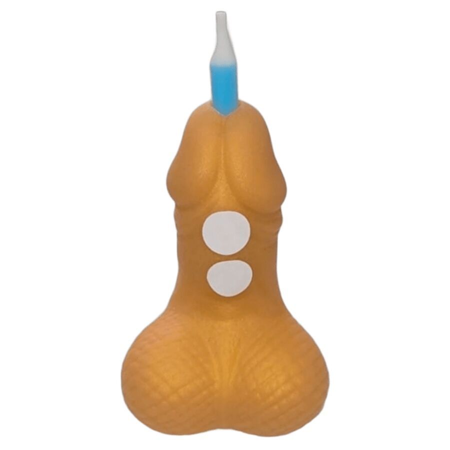 DIABLO PICANTE - CANDELA NUMERO DI COMPLEANNO PENE DORATA DIABLO PICANTE