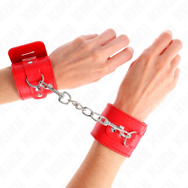 KINK - RESISTENZA DA POLSO CON CHIUSURA A LUCCHETTO ROSSO REGOLABILE 16-23 CM X 5,5 CM KINK WRIST RESTRAINT