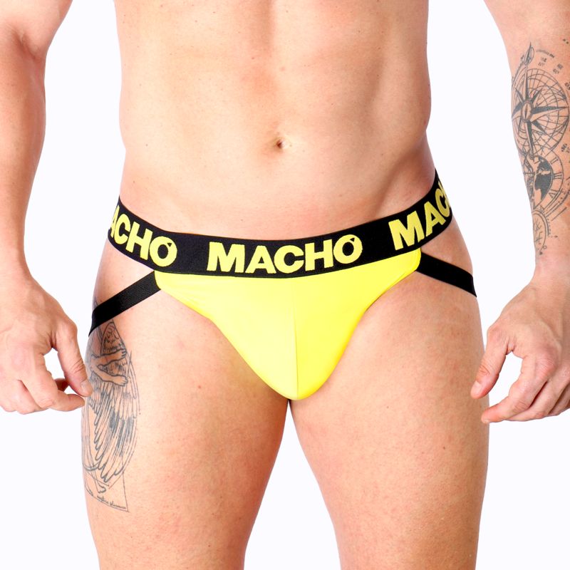 MACHO - MX25A JOCK LYCRA GIALLO M MACHO UNDERWEAR