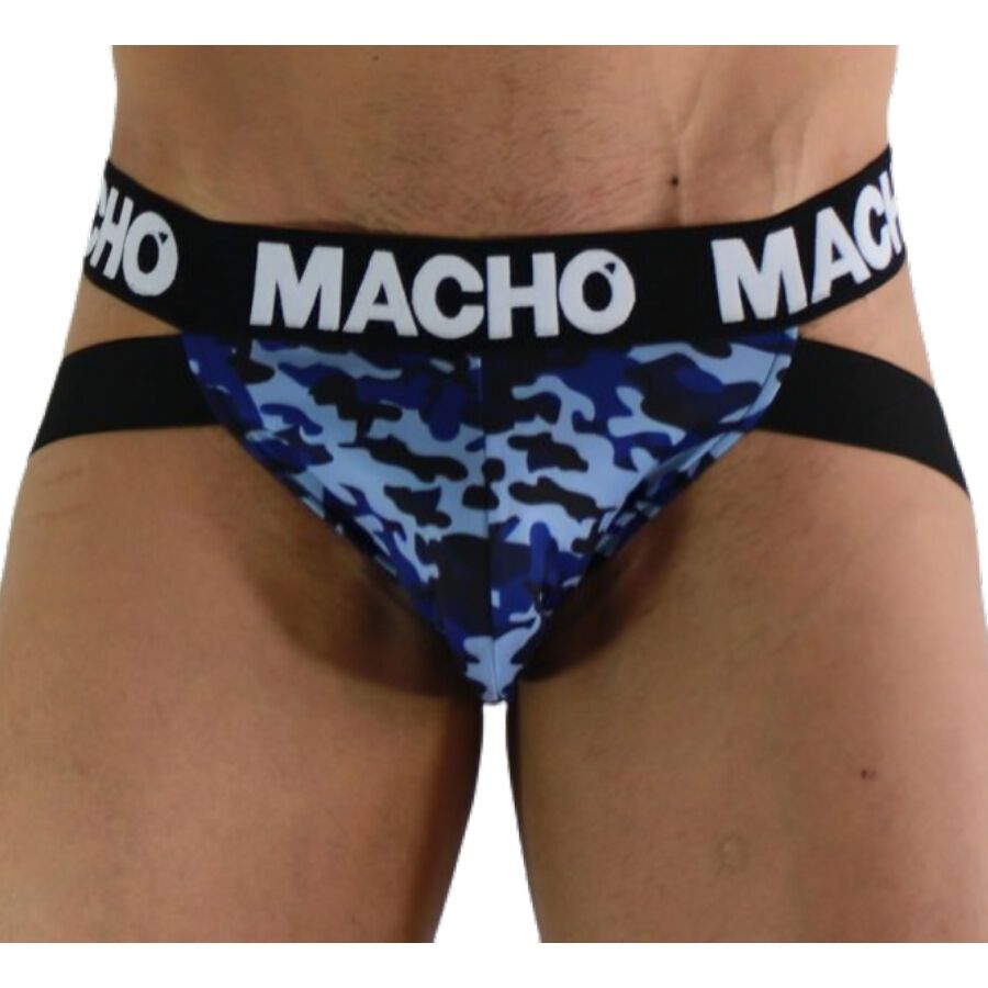 MACHO - MX28MA JOCK BLU MILITARE M MACHO UNDERWEAR