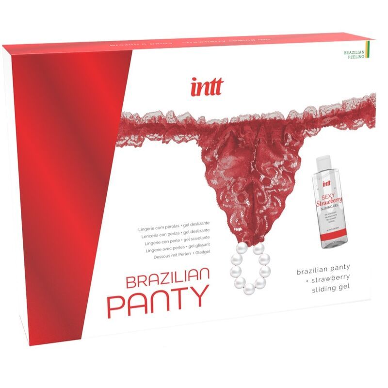INTT RELEASES - BRASILIANA ROSSA CON PERLE E GEL LUBRIFICANTE 50 ML INTT RELEASES