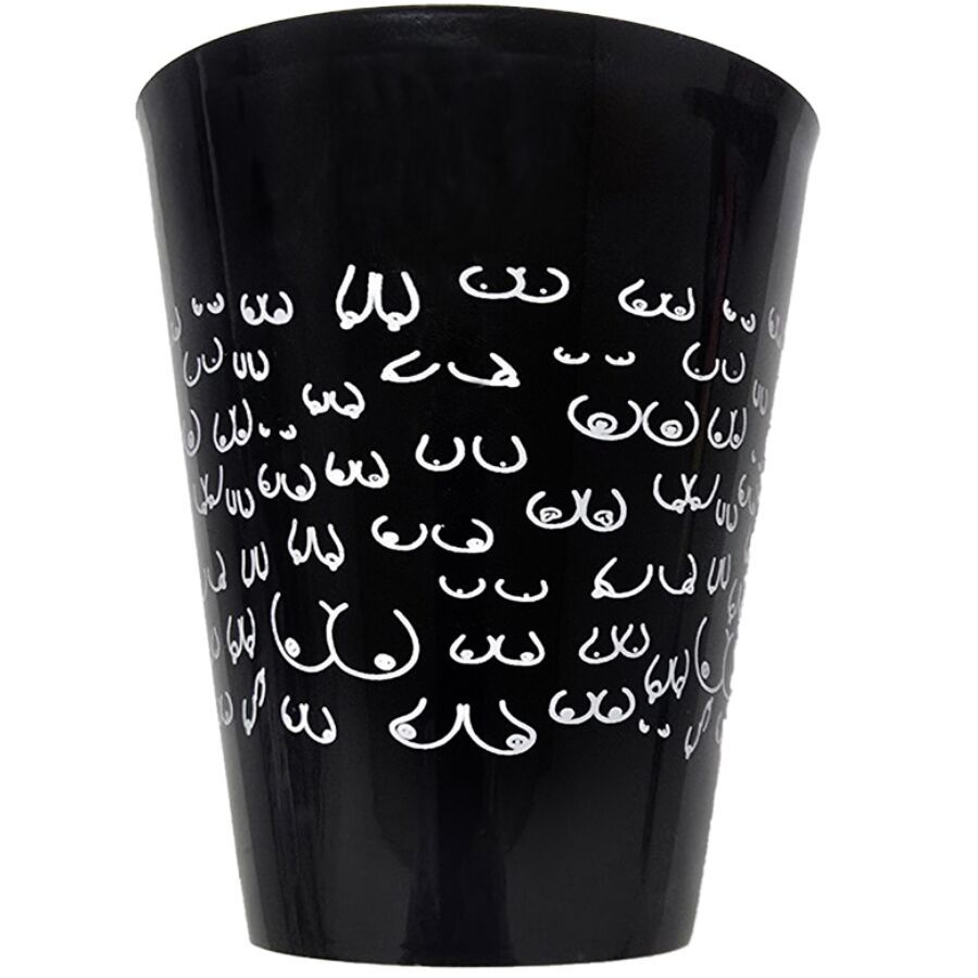 DIABLO PICANTE - TAZZA NERA 500 ML CON SENO BIANCO DIABLO PICANTE